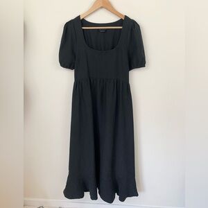 Hatch Tisha Black Midi Maternity Dress